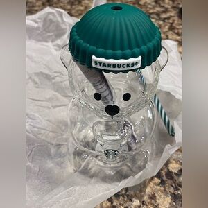 Starbucks Bearista glass tumbler